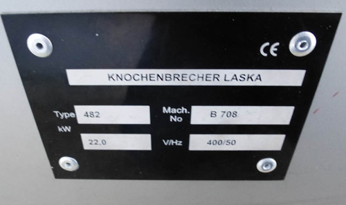 Laska Frozen Block Flaker KB 620 with conveyor
