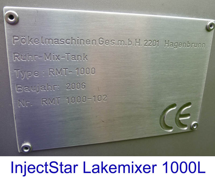 InjectStar Brine Injector BI 183/600-C-COOL, 35Kw from Year 2006 + Lakefilter System LFS 183 COOL + Brine mixer RMT 1000L