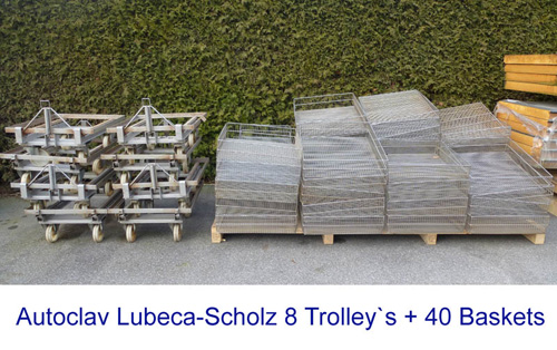 Autoclave Scholz - Lubeca 4 Trolleys