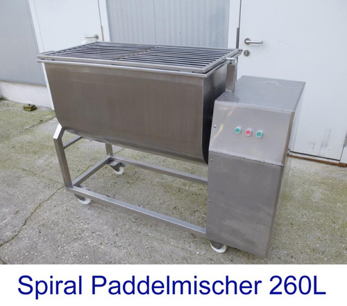 Mixer ME 260 litres, spiral paddle