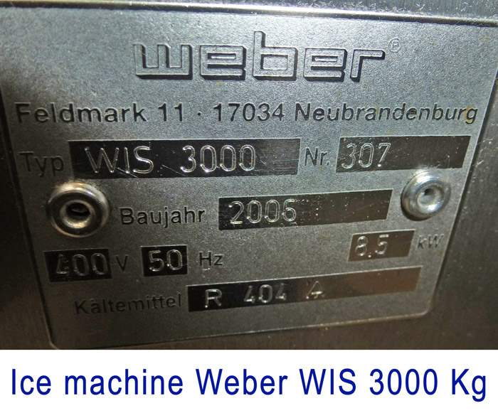 Weber Icer solo 3000 Kg in 24h