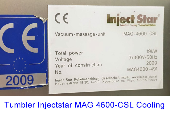 Tumbler Injectstar MAG 4600-CSL Cooling