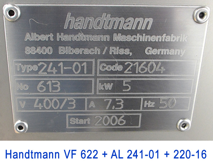 Used Handtmann VF 622 with AL 