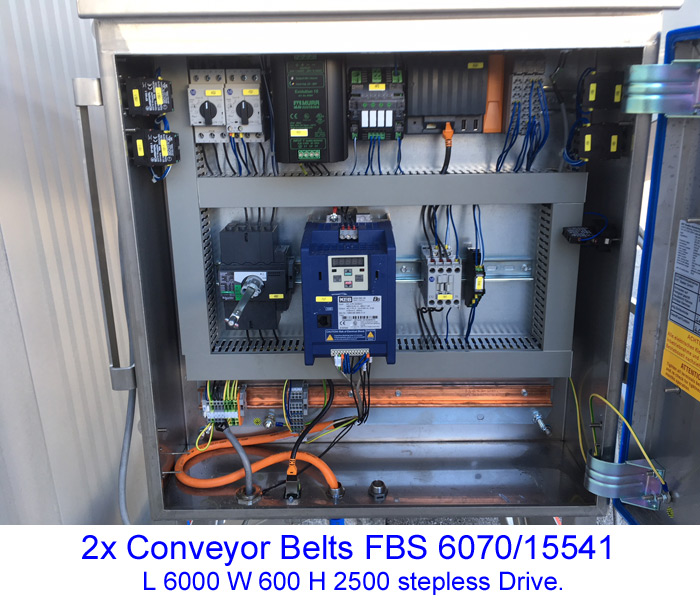 2x Conveyor Belts FBS 6070/15541