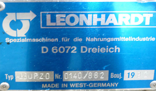 Leonhardt – Misch und Füllmaschine Type AG30 PZO