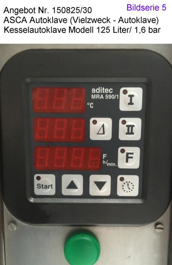 2 Stück Autoclave ASCA 125 Liter