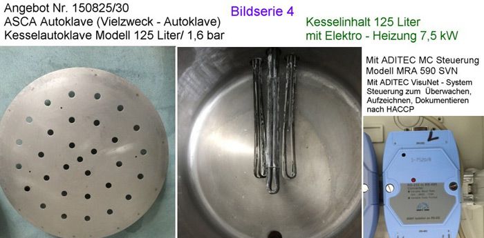 2 Stück Autoclave ASCA 125 Liter