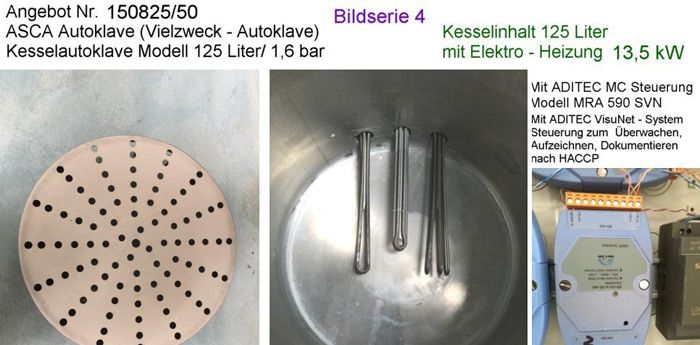 2 Stück Autoclave ASCA 125 Liter