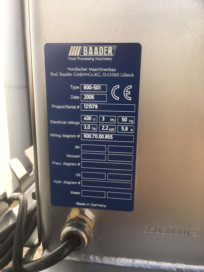 Baader 600 with 2 Drums, 3 and 5 mm