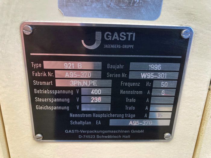 Gasti Tuben Füllmaschine