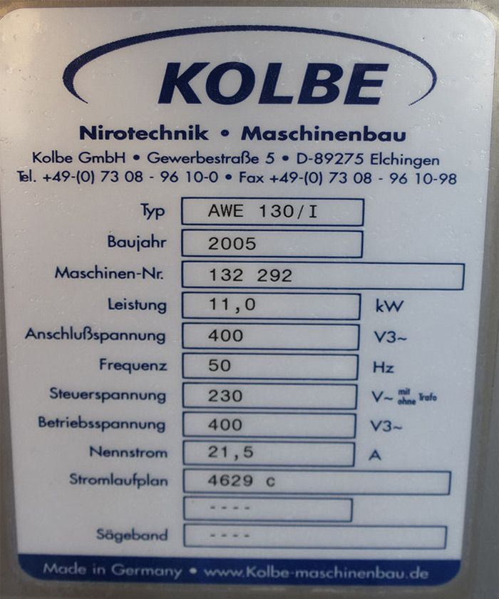 Grinder Kolbe 130 AWE