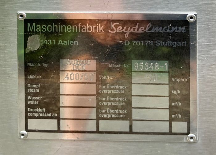 Grinder Seydelmann AU 200 B with Lift