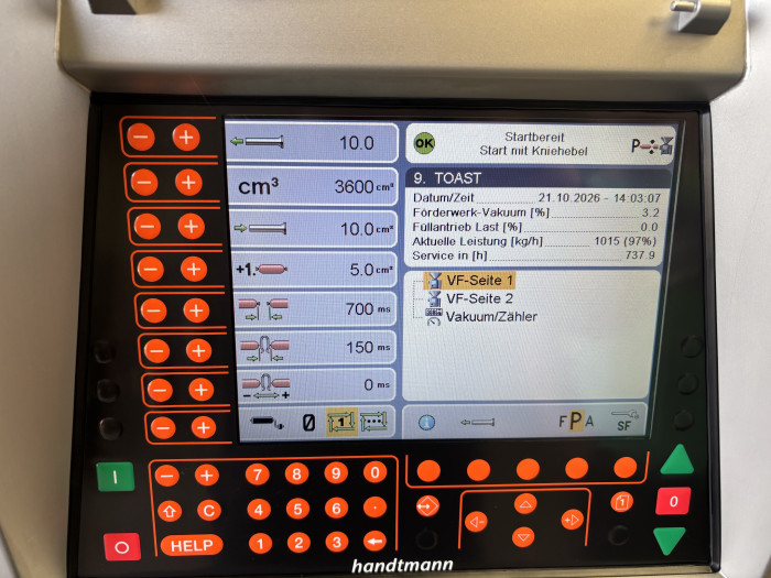 Handtmann VF 612 mit Haltevorrichtung
