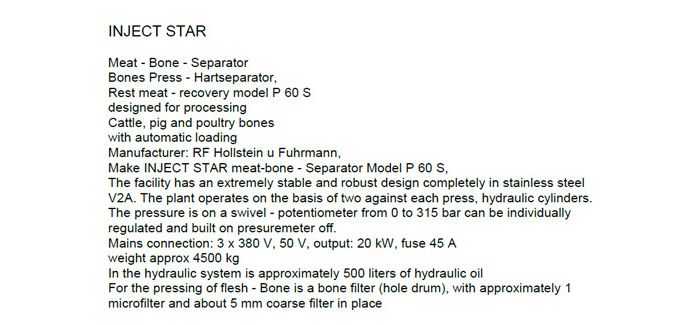 Inject Star P60 Bone Separator