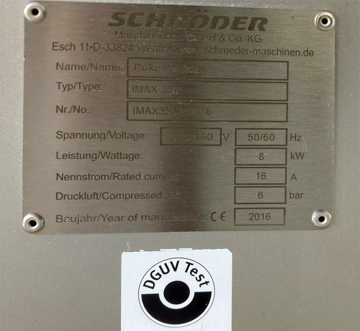 Injector Schröder IMAX 350