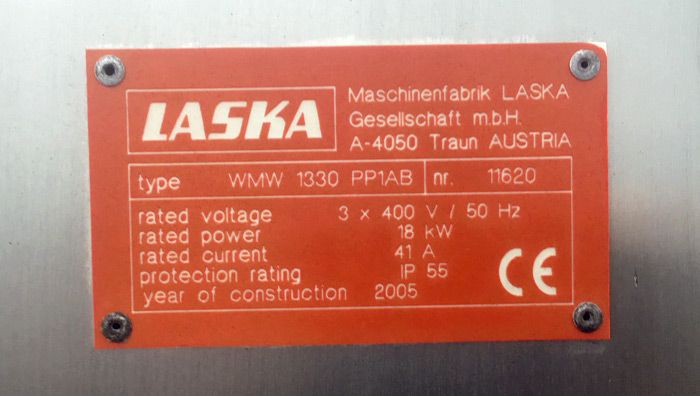 Laska MWM 1330 Grinder Mixer with Cooling Option and 200 Tote Bin Loader