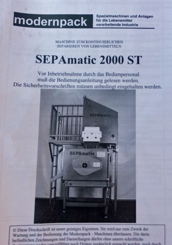 Soft-Separator Sepamatic SEPA 2000 ST