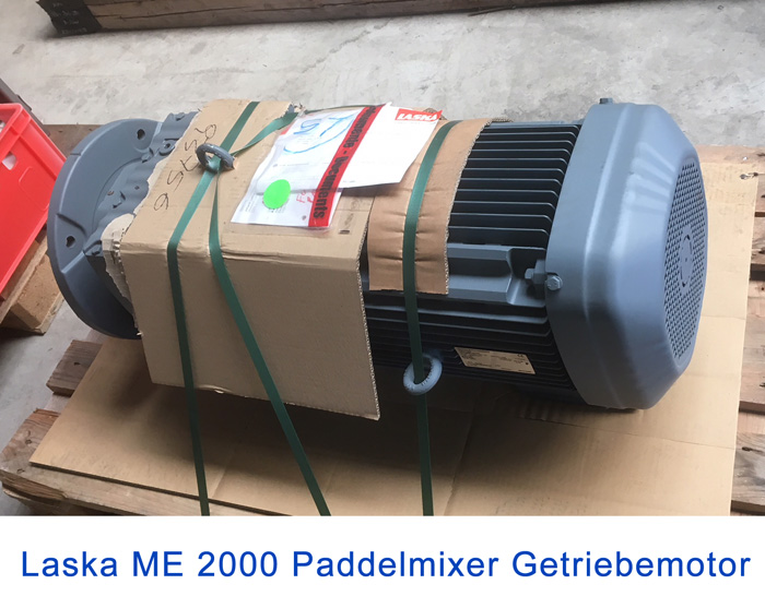1x helical gear motor, NEW  Laska ME 2000 Paddelmixer.