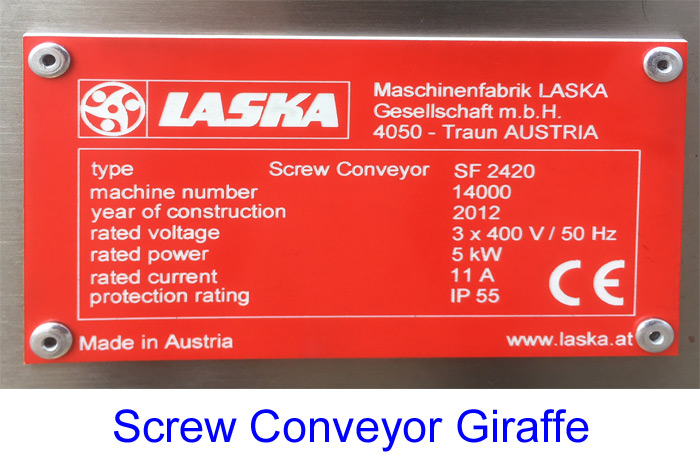 Screw Conveyor Giraffe