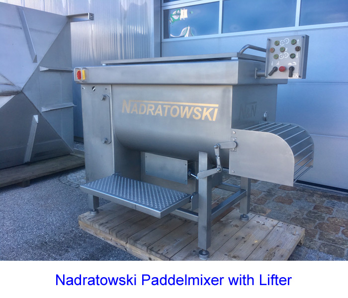 900 Liter Paddelmixer with Lifter