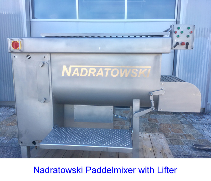 900 Liter Paddelmixer with Lifter