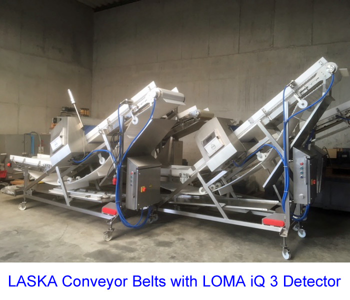 LASKA Conveyor Belts with LOMA iQ 3 Detector