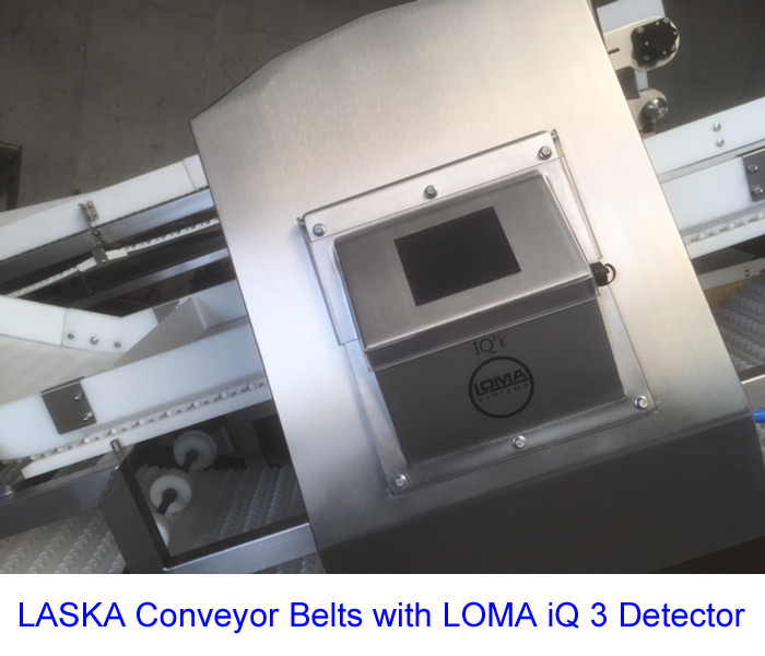 LASKA Conveyor Belts with LOMA iQ 3 Detector