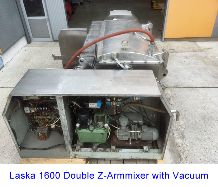 Laska 1600 Double Z-Armmixer with Vacuum