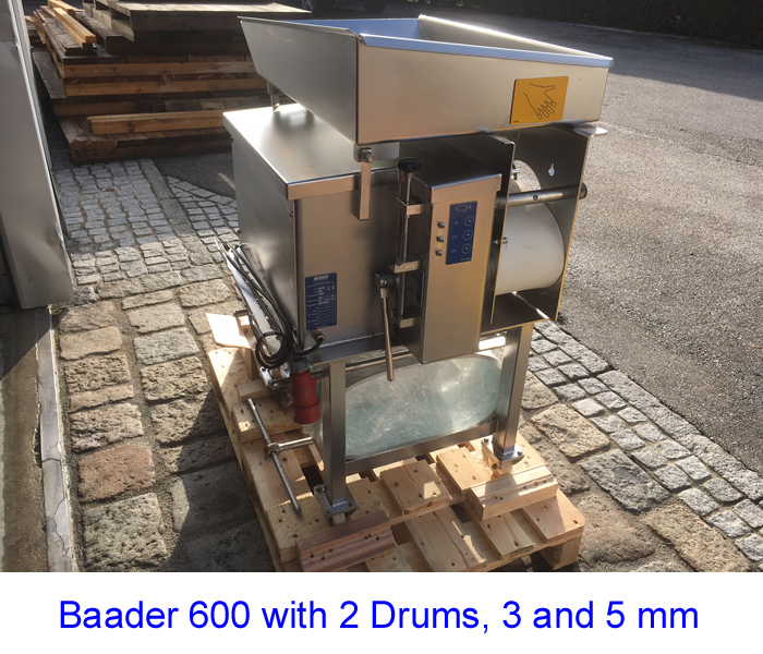 Baader 600 with 2 Drums, 3 and 5 mm
