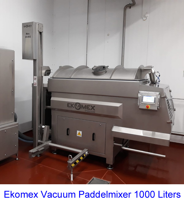 Ekomex Vacuum Paddelmixer 1000 Liters