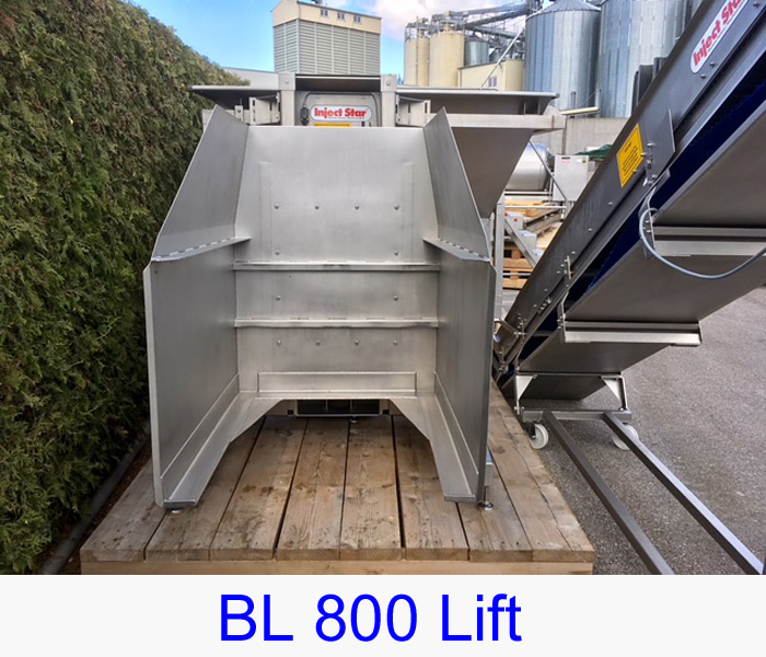 Injectstar BB 3000 Bonebreaker/ BL 800 Lift Big Box 800 kg / and Belt Conveyor