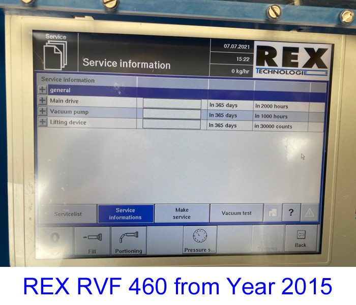 REX RVF 460 from Year 2015