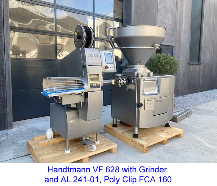 Handtmann VF 628 with Grinder and AL 241-01, Poly Clip FCA 160
