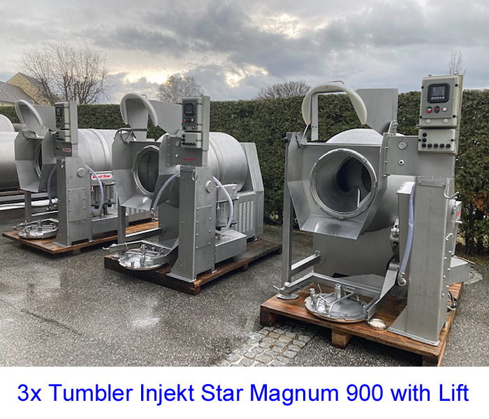 3x Tumbler Injekt Star Magnum 900 with Lift