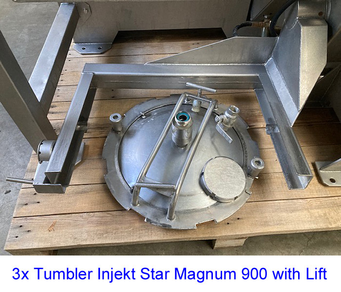 3x Tumbler Injekt Star Magnum 900 with Lift