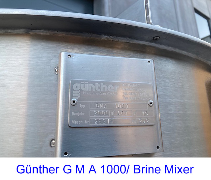 Günther G M A 1000/ Brine Mixer 