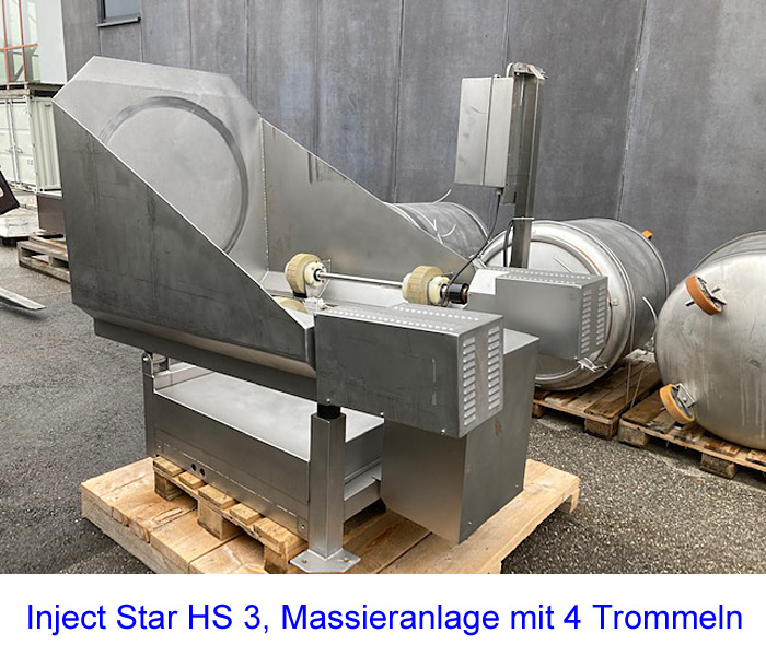 Inject Star HS 3, Massieranlage mit 4 Trommeln (500 Liter)