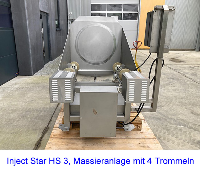 Inject Star HS 3, Massieranlage mit 4 Trommeln (500 Liter)