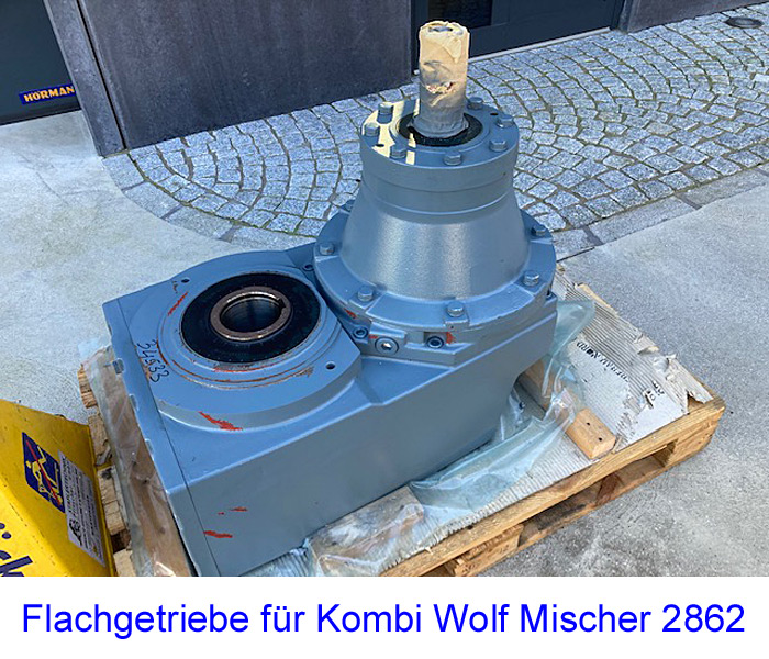 Flachgetriebe für Kombi Wolf Mischer 2862